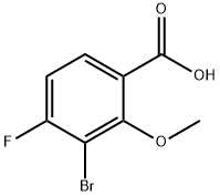 Benzoic acid, 3-bromo-4-fluoro-2-methoxy- Structural