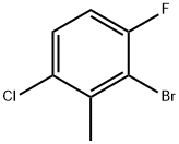 2-bromo-6-chloro-3-fluorotoluene Structural