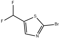 Thiazole, 2-bromo-5-(difluoromethyl)- Structural