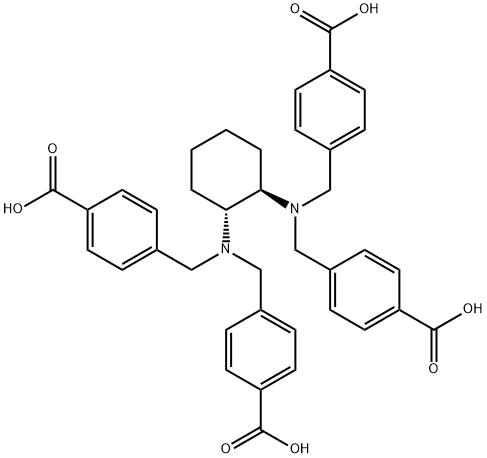 Benzoic acid, 4,4',4'',4'''-[(1R,2R)-1,2-cyclohexanediylbis[nitrilobis(methylene)]]tetrakis- Structural