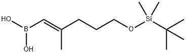 Boronic acid, B-[(1E)-5-[[(1,1-dimethylethyl)dimethylsilyl]oxy]-2-methyl-1-penten-1-yl]- Structural