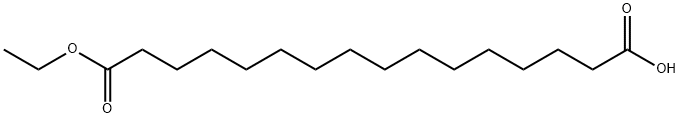 Hexadecanedioic acid, 1-ethyl ester Structural