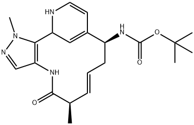 tert-butyl((5R,9S,E)-21,5-dimethyl-4-oxo-21H-3-aza-1(2,4)-pyridina-2(5,4)-pyrazolacyclononaphan-6-en-9-yl)carbamate