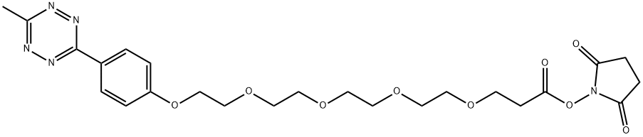 Methyltetrazine-PEG4-NHS Ester Structural