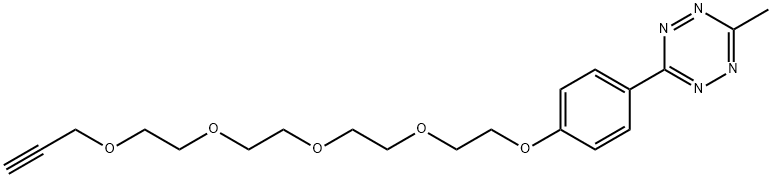 Methyltetrazine-PEG5-Alkyne Structural