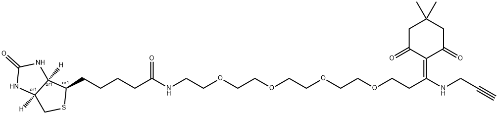 Dde Biotin-PEG4-Alkyne Structural