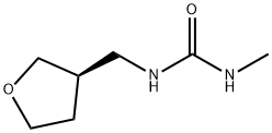 Urea, N-methyl-N'-[[(3R)-tetrahydro-3-furanyl]methyl]- Structural