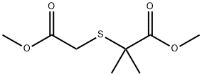 methyl 2-[(2-methoxy-2-oxoethyl)sulfanyl]-2-methylpropanoate Structural