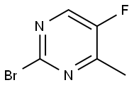 Pyrimidine, 2-bromo-5-fluoro-4-methyl- Structural