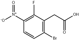Benzeneacetic acid, 6-bromo-2-fluoro-3-nitro- Structural