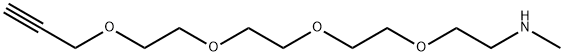 Propargyl-PEG4-methylamine Structural