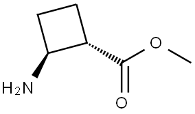 rel-Methyl (1R,2R)-2-aminocyclobutane-1-carboxylate Structural