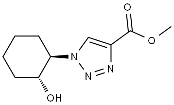 rac-methyl 1-[(1R,2R)-2-hydroxycyclohexyl]-1H-1,2,3-triazole-4-carboxylate, trans Structural