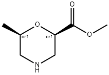 rel-methyl (2R,6R)-6-methylmorpholine-2-carboxylate Structural