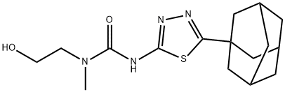 Urea, N-(2-hydroxyethyl)-N-methyl-N'-(5-tricyclo[3.3.1.13,7]dec-1-yl-1,3,4-thiadiazol-2-yl)- Structural