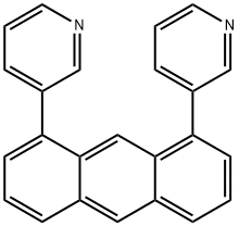 Pyridine, 3,3'-(1,8-anthracenediyl)bis- Structural