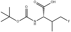 Valine, N-[(1,1-dimethylethoxy)carbonyl]-4-fluoro- Structural