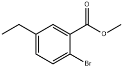 Benzoic acid, 2-bromo-5-ethyl-, methyl ester Structural
