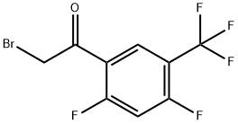 Ethanone, 2-bromo-1-[2,4-difluoro-5-(trifluoromethyl)phenyl]- Structural