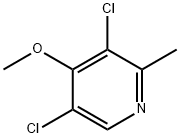 Pyridine, 3,5-dichloro-4-methoxy-2-methyl- Structural