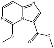 Imidazo[1,2-c]pyrimidine-3-carboxylic acid, 5-(methylthio)-, methyl ester Structural