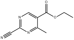 Ethyl-2-cyano-4-methylpyrimidine-5-carboxylate Structural