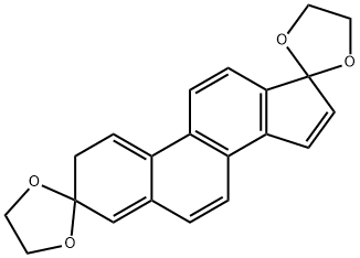 Dispiro[1,3-dioxolane-2,3'-[3H]cyclopenta[a]phenanthrene-17'(2'H),2''-[1,3]dioxolane] (8CI,9CI) Structural