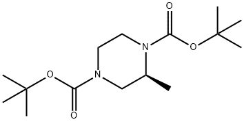 S-1,4-N,N-Boc-2-Methylpiperazine Structural