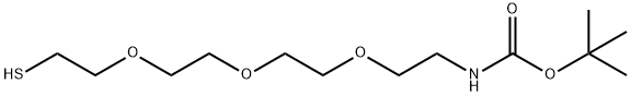 Thiol-dPEG4-t-boc-N-amido Structural