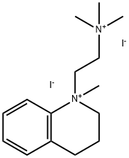 Quinolinium, 1,2,3,4-tetrahydro-1-methyl-1-[2-(trimethylammonio)ethyl]-, iodide (1:2) Structural