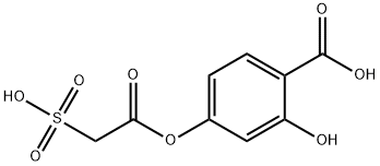 Benzoic acid, 2-hydroxy-4-[(2-sulfoacetyl)oxy]- Structural
