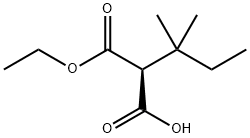 Propanedioic acid, 2-(1,1-dimethylpropyl)-, 1-ethyl ester, (2S)- Structural