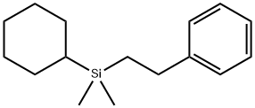 Benzene, [2-(cyclohexyldimethylsilyl)ethyl]- Structural
