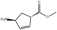 2-Cyclopentene-1-carboxylic acid, 4-amino-, methyl ester, (1S,4S)-