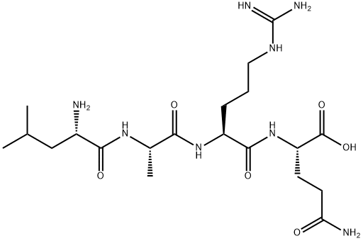 L-Glutamine, L-leucyl-L-alanyl-L-arginyl- (9CI) Structural