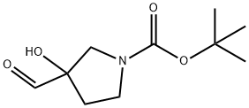 tert-butyl 3-formyl-3-hydroxypyrrolidine-1-carboxylate(WX191458) Structural