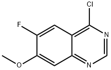 Quinazoline, 4-chloro-6-fluoro-7-methoxy- Structural