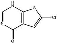 Thieno[2,3-d]pyrimidin-4(1H)-one, 6-chloro- Structural