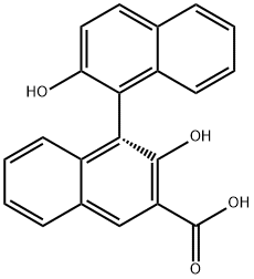 R-2,2'-dihydroxy-[1,1'-binaphthalene]-3-carboxylic acid Structural