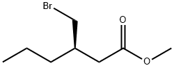 Hexanoic acid, 3-(bromomethyl)-, methyl ester, (3R)- Structural