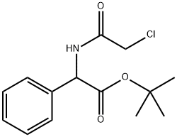 tert-butyl 2-(2-chloroacetamido)-2-phenylacetate Structural