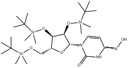Uridine, 2',3',5'-tris-O-[(1,1-dimethylethyl)dimethylsilyl]-, 4-oxime Structural