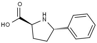 rel-(2S,5S)-5-phenylpyrrolidine-2-carboxylic acid Structural