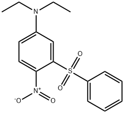 Benzenamine, N,N-diethyl-4-nitro-3-(phenylsulfonyl)- Structural