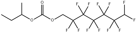 sec-Butyl 1H,1H,7H-perfluorohexyl carbonate Structural