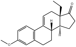 Gona-1,3,5(10),9(11)-tetraen-17-one, 13-ethyl-3-methoxy- Structural