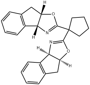 (3aR,3'aR,8aS,8'aS)-2,2'-Cyclopentylidenebis[3a,8a-dihydro-8H-indeno[1,2-d]oxazole] Structural