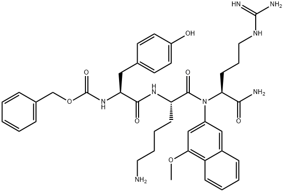 Z-Tyr-Lys-Arg-4MβNA Structural