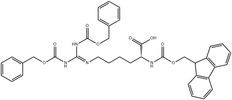 Fmoc-D-homoArg(Z)2-OH Structural