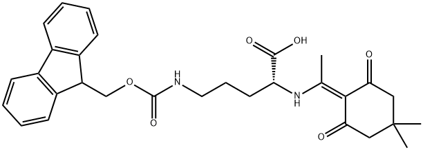 Dde-D-Orn(Fmoc)-OH Structural